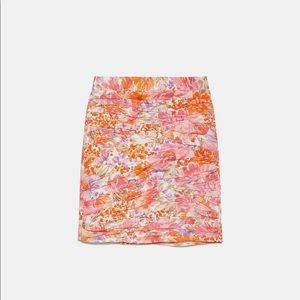Flower mini skirt